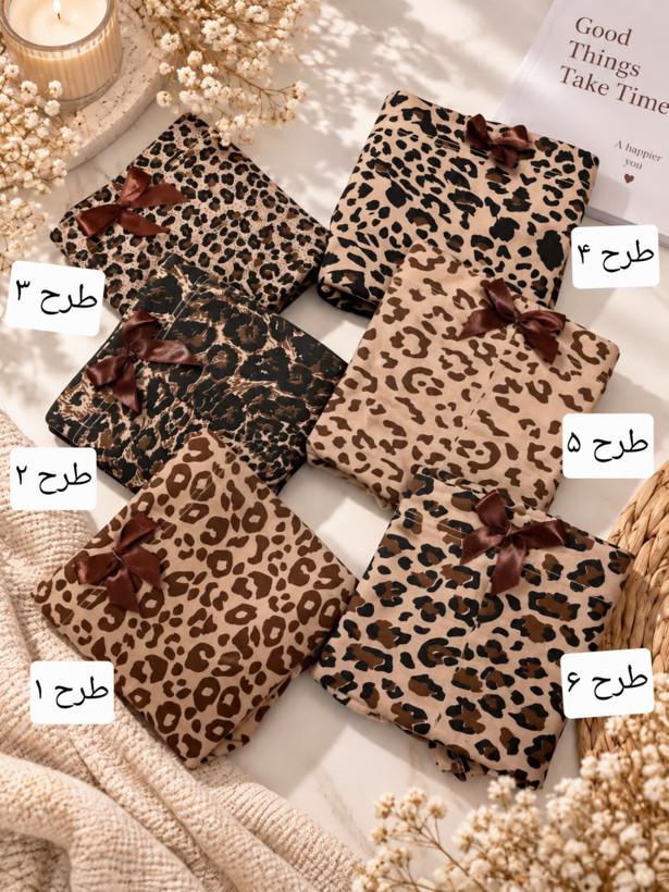 شورت پلنگی زنانه نخ پنبه مناسب ۴۲ الی ۴۴
